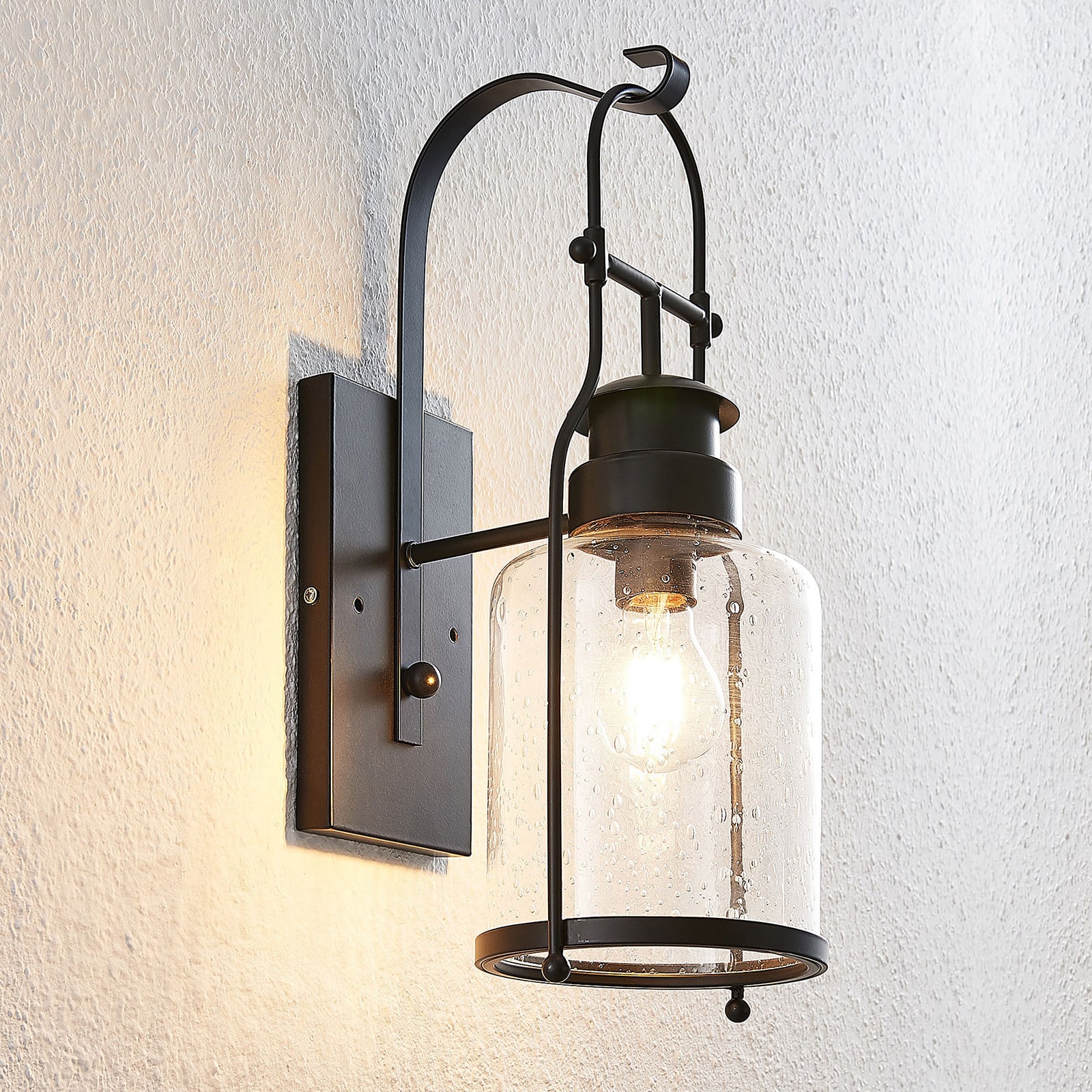 Rozalie Seinävalaisin Clear/Black - Lindby - Eteinen / käytävä - Vintage / retro - Metalli -