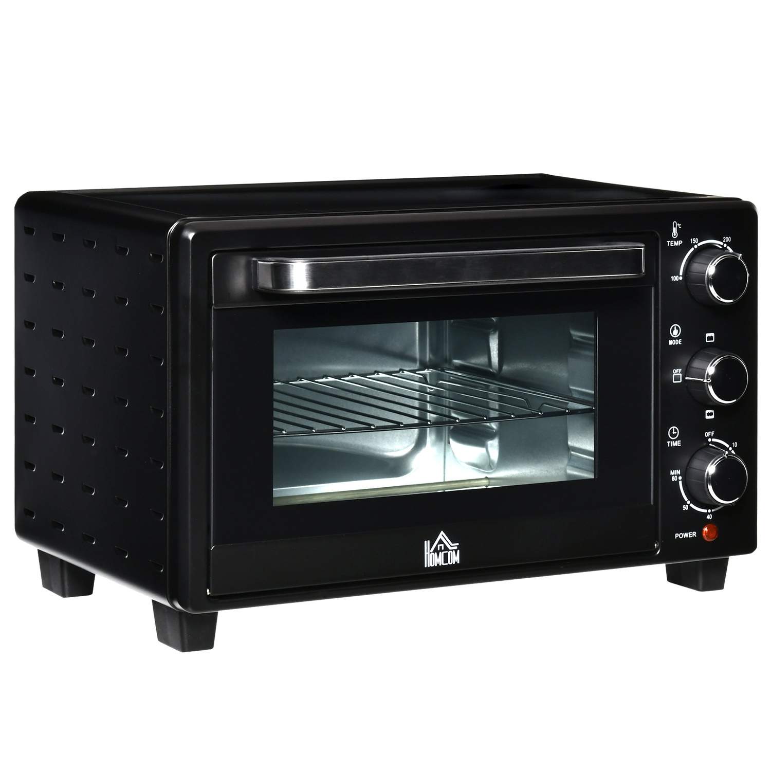 Miniuuni 21L, 1400W, ruostumaton, musta/hopea