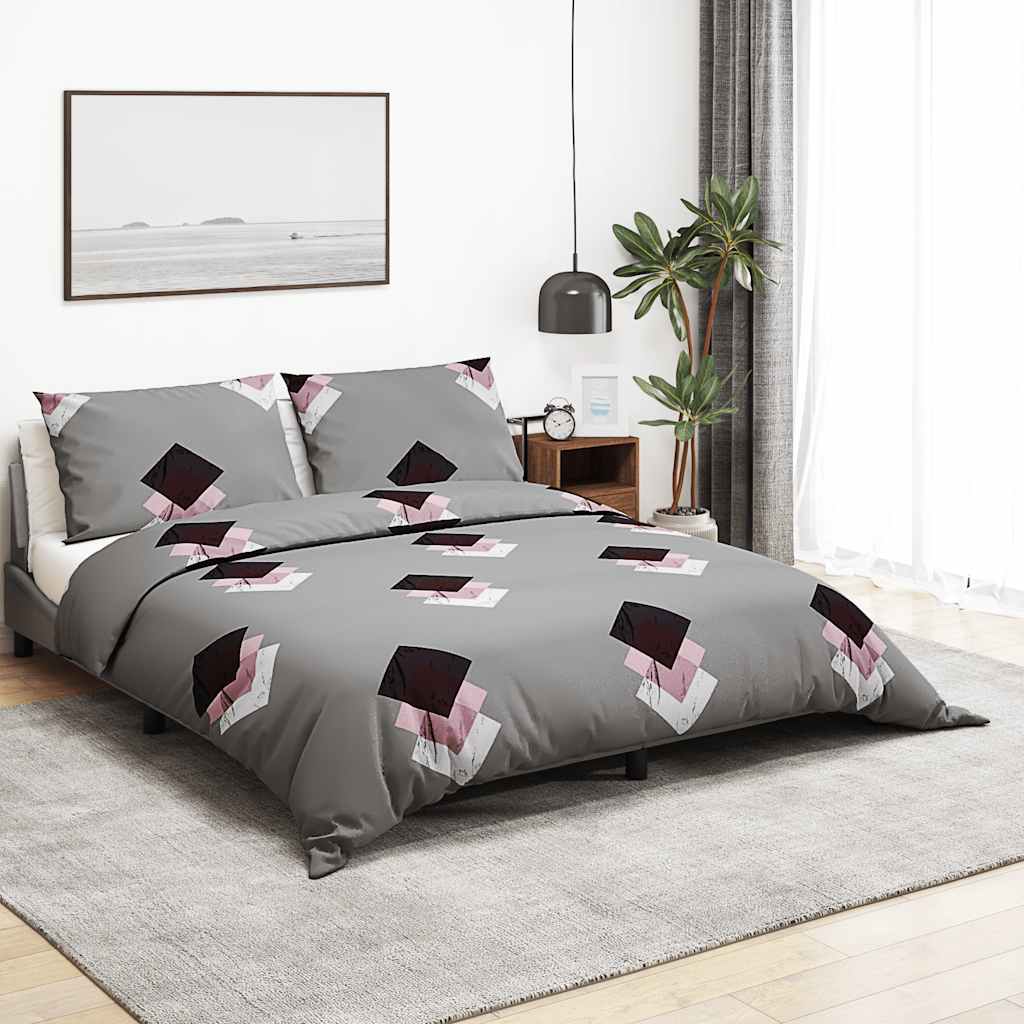vidaXL Pussilakanasetti monivärinen 200x220 cm puuvilla