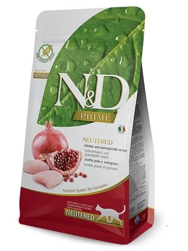Farmina N&D Prime Neutered Chicken&Pomegranate Adult - kuiva kissanruoka - 5kg