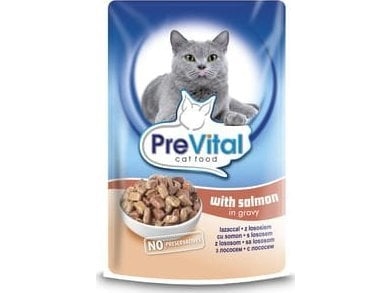 PreVital Complete kissanruoka Prevital lohella kastikkeessa 100g
