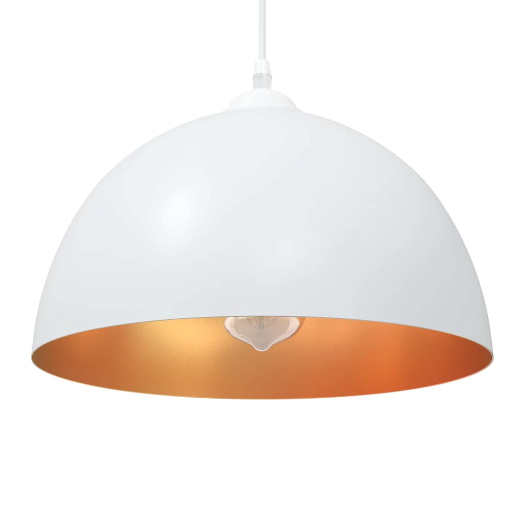 vidaXL Riippuvalaisimet 2kpl valkoinen Ø30cm